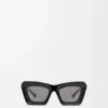 Abgeschrägte Cateye-Sonnenbrille