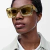 Abgeschrägte Cateye-Sonnenbrille