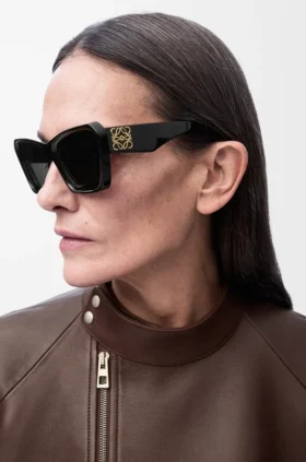 Abgeschrägte Cateye-Sonnenbrille