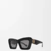 Abgeschrägte Cateye-Sonnenbrille