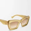 Abgeschrägte Cateye-Sonnenbrille