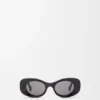 Abgeschrägte ovale Maxi-Anagram-Sonnenbrille