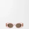 Abgeschrägte ovale Maxi-Anagram-Sonnenbrille