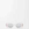Abgeschrägte ovale Maxi-Anagram-Sonnenbrille