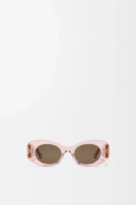 Abgeschrägte ovale Maxi-Anagram-Sonnenbrille