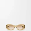 Abgeschrägte ovale Maxi-Anagram-Sonnenbrille