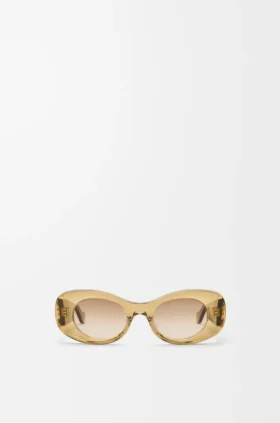 Abgeschrägte ovale Maxi-Anagram-Sonnenbrille