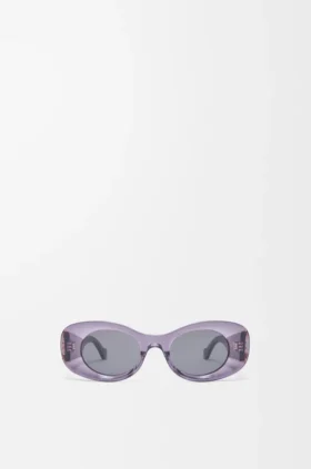 Abgeschrägte ovale Maxi-Anagram-Sonnenbrille