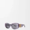 Abgeschrägte ovale Maxi-Anagram-Sonnenbrille