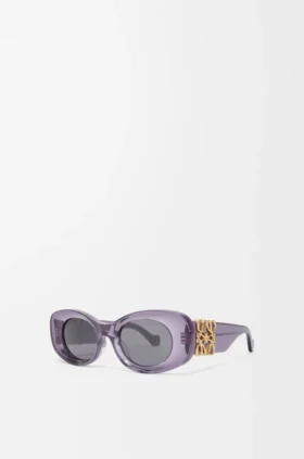 Abgeschrägte ovale Maxi-Anagram-Sonnenbrille