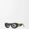 Abgeschrägte ovale Maxi-Anagram-Sonnenbrille