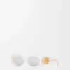 Abgeschrägte ovale Maxi-Anagram-Sonnenbrille