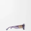 Abgeschrägte ovale Maxi-Anagram-Sonnenbrille