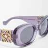 Abgeschrägte ovale Maxi-Anagram-Sonnenbrille