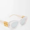 Abgeschrägte ovale Maxi-Anagram-Sonnenbrille