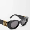 Abgeschrägte ovale Maxi-Anagram-Sonnenbrille