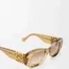 Abgeschrägte ovale Maxi-Anagram-Sonnenbrille