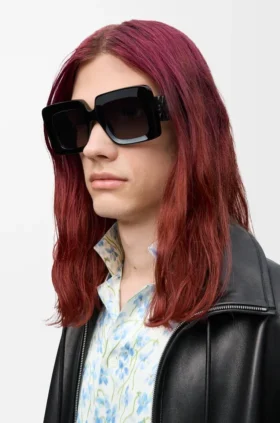 Abgeschrägte quadratische Maxi-Anagram-Sonnenbrille
