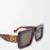Abgeschrägte quadratische Maxi-Anagram-Sonnenbrille