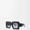 Abgeschrägte quadratische Maxi-Anagram-Sonnenbrille