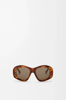 Abgeschrägte Sonnenbrille in Pentagon-Form