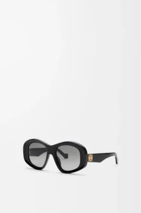 Abgeschrägte Sonnenbrille in Pentagon-Form