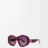 Abgeschrägte Sonnenbrille in Pentagon-Form