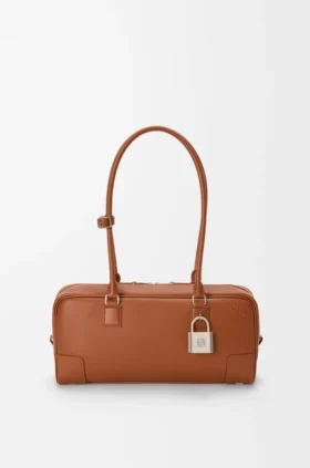 Amazona 31 Cropped-Tasche aus glänzendem Kalbsleder