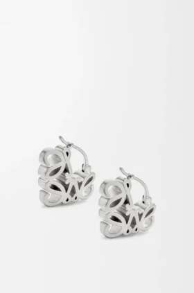 Anagram Bombé Creolen aus Sterlingsilber