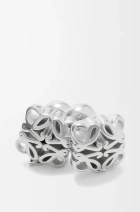 Anagram Bombé Kettenohrringe aus Sterlingsilber