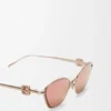 Anagram Bombé Sechseck-Sonnenbrille