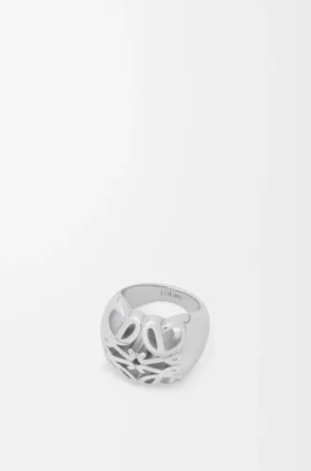 Anagram Bombé Siegelring aus Sterlingsilber