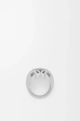 Anagram Bombé Siegelring aus Sterlingsilber