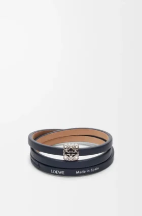 Anagram Bombé Twist-Armband aus Kalbsleder