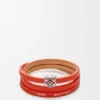 Anagram Bombé Twist-Armband aus Kalbsleder Anagram Bombé Twist-Armband aus Kalbsleder