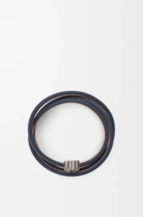 Anagram Bombé Twist-Armband aus Kalbsleder
