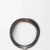 Anagram Bombé Twist-Armband aus Kalbsleder Anagram Bombé Twist-Armband aus Kalbsleder
