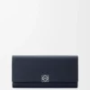 Anagram Continental-Portemonnaie aus Kalbsleder mit Pebble-Struktur Anagram Continental-Portemonnaie aus Kalbsleder mit Pebble-Struktur