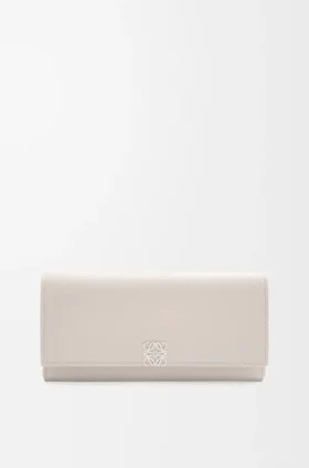Anagram Continental-Portemonnaie aus Kalbsleder mit Pebble-Struktur
