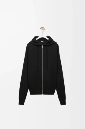 Anagram-Hoodie mit Reissverschluss aus Wolle