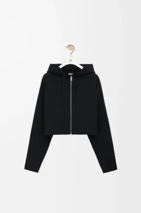 Anagram-Hoodie mit Reissverschluss aus Wolle