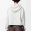 Anagram-Hoodie mit Reissverschluss aus Wolle Anagram-Hoodie mit Reissverschluss aus Wolle