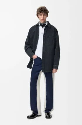 Anagram-Overshirt aus Denim