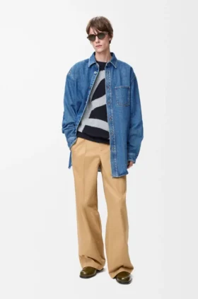 Anagram-Overshirt aus Denim