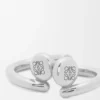 Anagram Pebble Mini-Creolen aus Sterlingsilber