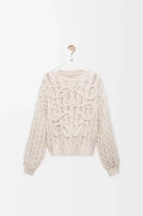 Anagram-Pullover aus einer Baumwoll-Woll-Mischung
