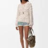Anagram-Pullover aus einer Baumwoll-Woll-Mischung