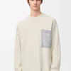 Anagram-Pullover mit Tasche aus Baumwollmischung