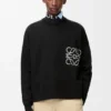 Anagram-Pullover mit Tasche aus Baumwollmischung