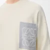 Anagram-Pullover mit Tasche aus Baumwollmischung